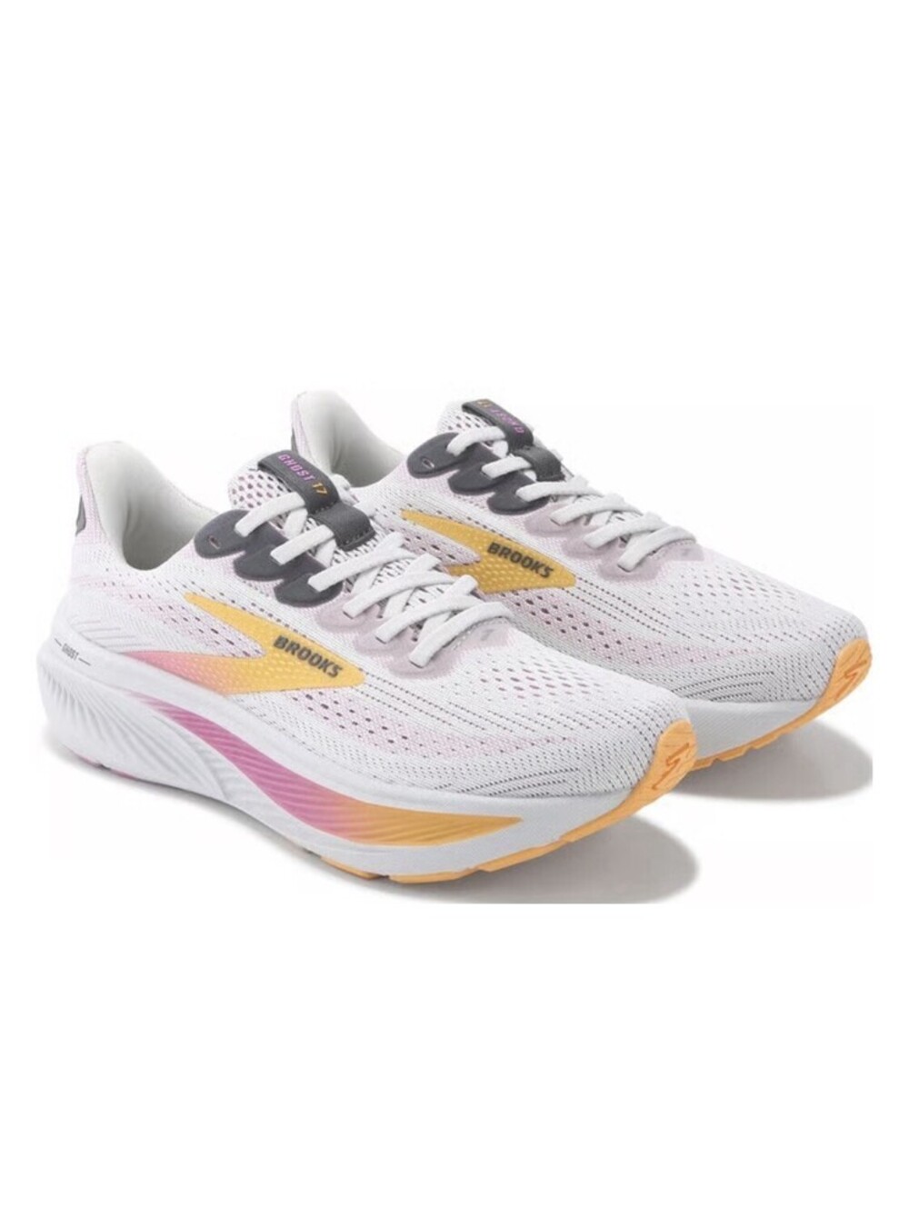 NIB Brooks Women’s Size 10 Ghost 17 Oyster /Apricot/ Pink Free Shipping